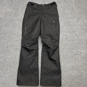 Salomon Clima Pro Ski Snow Pants Small Black Waterproof Insulated Mens Winter